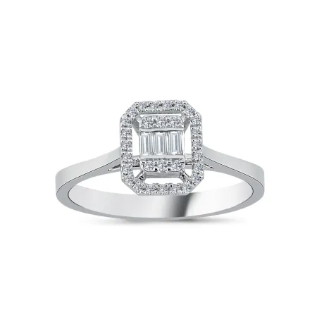 0.17 Karat Pırlanta Baget Yüzük