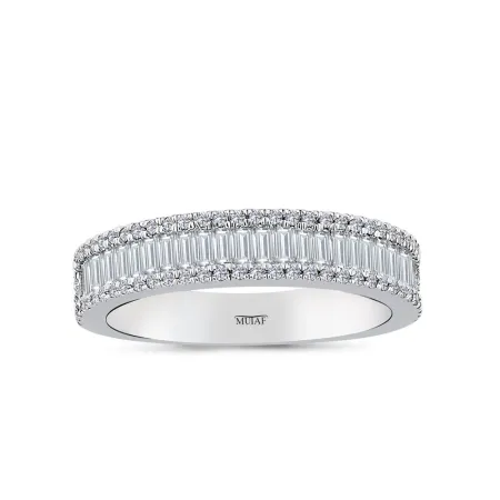 0.71 Karat Pırlanta Baget Yarımtur 