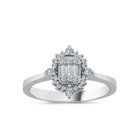 0.24 Karat Pırlanta Baget Yüzük