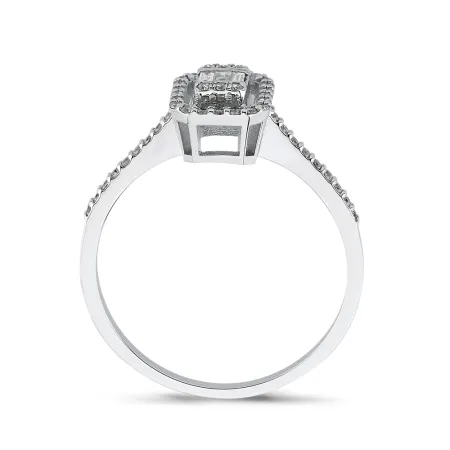 0.20 Karat Pırlanta Baget Yüzük