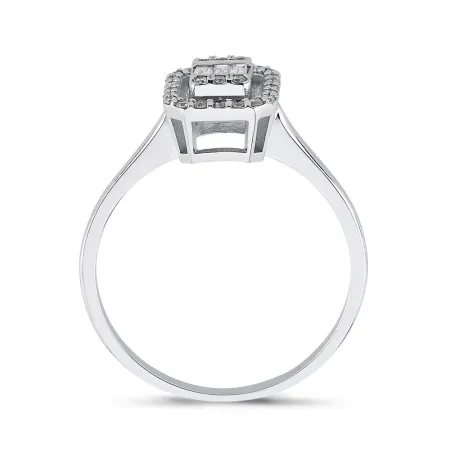 0.36 Karat Pırlanta Klasik Baget Yüzük