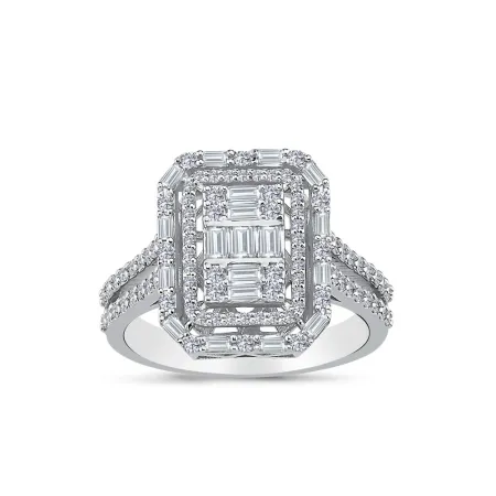 0.81 Karat Pırlanta Baget Yüzük