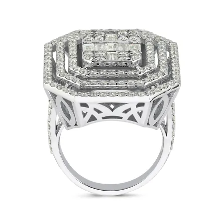 2.03 Karat Pırlanta Mega Baget Yüzük