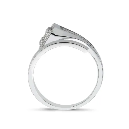 0.39 Karat Pırlanta Tasarım Baget Yüzük