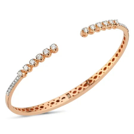 0.56 Karat Pırlanta Roz Kelepçe