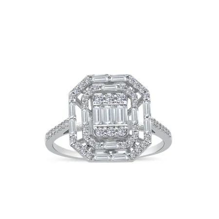 0.60 Karat Pırlanta Baget Yüzük