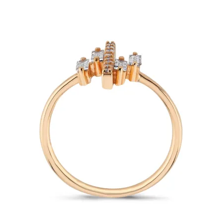 0.29 Karat Pırlanta Baget Yüzük