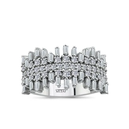 0.90 Karat Pırlanta Özel Tasarım Baget Yarımtur