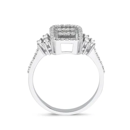 0.52 Karat Pırlanta Özel Tasarım Baget Yüzük