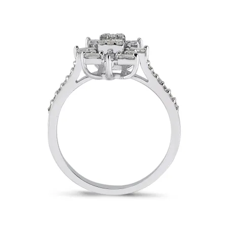 0.41 Karat Pırlanta Özel Tasarım Baget Yüzük