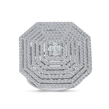 2.12 Karat Pırlanta Mega Baget Yüzük